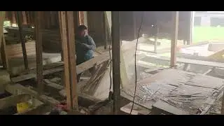 Floor demolition and saving the roof