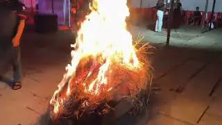 Gavran Popti Cooking in Maticha Bhanda  bonfire resort stay with bonfire popti