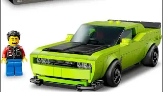 Lego Dodge Challenger #lego #legobuild #legospeedchampions 