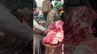 Wow,,￼ cow cutting videos in skill #meatmarket #beef #reels #food #foryou