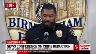 Birmingham Police discuss crime reduction numbers