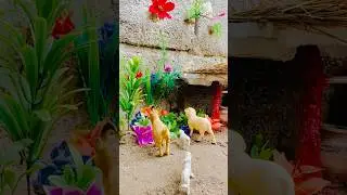 how make mini goat and sheep with dog science project