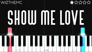 WizTheMc, bees & honey - Show Me Love | EASY Piano Tutorial