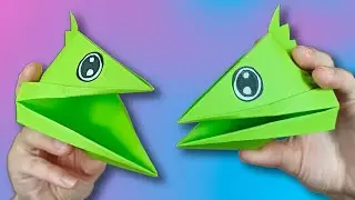 How to make a Paper Dinosaur &mdash; Easy Pterodactyl hand puppet