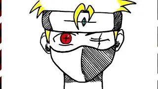 easy kakashi drawing for beginners  | How to draw kakashi step-by-step 💢💨