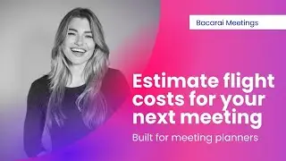 Estimate flight costs for meeting planners