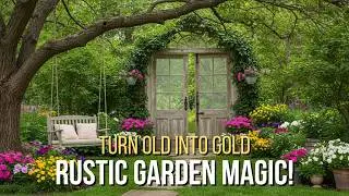 The Beauty Of Vintage Rustic Garden Design with Recycled Materials