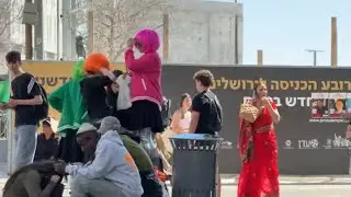 #Jerusalem. #Purim. #Israel. #holidayswithshorts