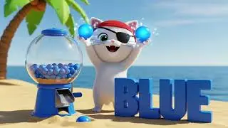 Beach Gumball Adventure! 🏖️🌈 Learn Colors with the Catchy Nursery Rhyme for Toddlers