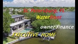 St. Petersburg, FL Waterfront Executive Home over 6,000 Sq Ft Owner Financing