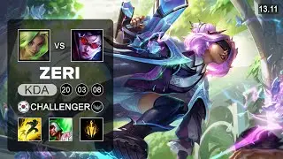 Zeri vs Vayne ADC - KR Challenger - Patch 13.11 Season 13