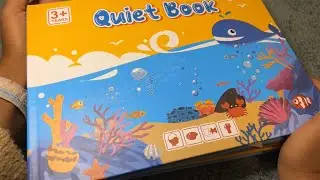 Quiet Book ASMR | Tapping, Board Book Page Flipping, and Sticky Fingers