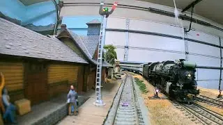 Texas & Pacific RR Westbound Layout Tour in HD