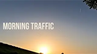 Sunrise Timelapse Over an Air Corridor | Silent Sky in Motion