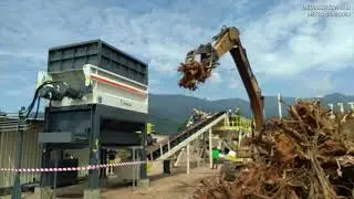 METSO Shredder 4000S - Shredding Wood Stumps