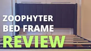 Zoophyter Upholstered Platform Bed Frame with Headboard Review | Linen Upholstered Platform Bed