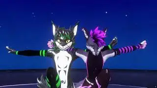 [VRChat Furry MMD]  | Rexouium Furry Dance 38 | Tetoris - Hiiragi Magnetite