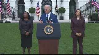 President Biden celebrates Justice Ketanji Brown Jackson's confirmation