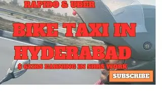 Part time Bike Taxi in Hyderabad 5hrs work  / 02/02/2026 Monday #biketaxi #hyderabad #uber #rapido 