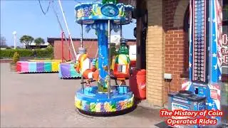 2000s Universal Space Coin Operated Roundabout Kiddie Ride - Ocean Carousel