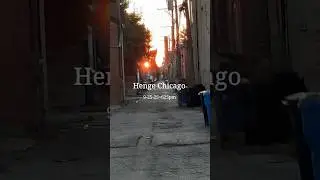🌤Henge🌤Chicago🌅9-25-25, ~6:25pm #BikeChi #HengeChicago