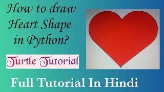 How to draw Heart shape | In python