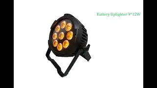 Waterproof Outdoor Wireless Battery Uplighter 9x12W Led Par Can Light