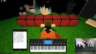 C418 - Dry Hands | Roblox Virtual Piano Visualizations 2 (Minecraft Music)