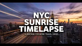 New York City Skyline Sunrise | 4K Cinematic View of Manhattan