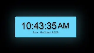 How To Create  Digital Clock | With Date (Day, Month, Year) - Using HTML, CSS & JavaScript