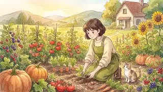 Living in a forest cabin (ASMR) &ndash; This girl spends a quiet day cooking and relaxing in nature