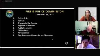 Fire and Police Commission December 16, 2021