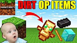 MINECRAFT BUT DIRT GIVES US OP ITEMS ll MINECRAFT ll WHILAK GAMING ll