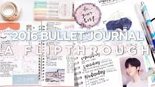 2016 bullet journal flip through || studyng