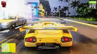 GTA Vice City: Ultra Realistic Remastered Graphics Mod Gameplay! | GEFORCE RTX&trade; 3090 [GTA 5 PC MOD]