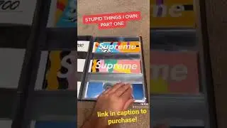 HOW DO YOU STORE YOUR SUPREME BOX LOGO STICKERS?!