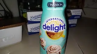 International  Delight Cinnabon Classic Cinnamon Roll Coffee Creamer  Sip N Review