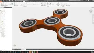Autodesk Inventor super fast fidget spinner model