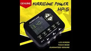 How to set up Hurricane tattoo power HP-5