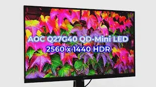 Alphascan AOC Q27G40 QD-Mini LED 180 HDR 1000 Monitor Video Test 알파스캔 모니터 영상 테스트
