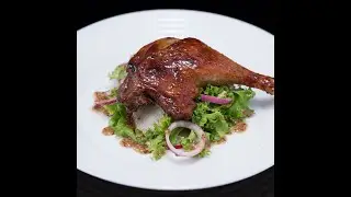 Roast Duck Leg with Fresh Salad