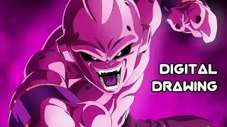 Drawing Kid Buu DBZ | Digital Drawing | Speed Timelapse