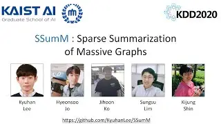 SSumM: Sparse Summarization of Massive Graphs (KDD 2020, Short)