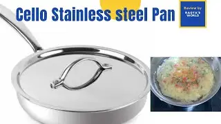 Cello Armour Tri-Ply Fry Pan with Stainless Steel Lid Review.. #withDemo #ragyasworld