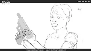 TECH TRASH - Rough Animation Test 001: Neon and Pedro