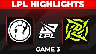 IG vs NIP Highlights Game 3 | LPL 2026 Playoffs | Invictus Gaming vs Ninjas in Pyjamas