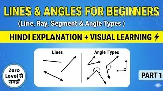 Perfect Start For Geometry: Lines & Angles For Beginners | Super Easy Explanation (Course Part 1)