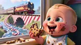 Baby&rsquo;s Rainbow Cookie Train 🚂🌈🍪 | Learn Colors for Kids | Fun Educational Video