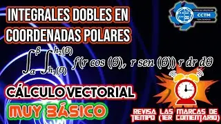 🤔 Integrales dobles con coordenadas polares | ¡Muy básico!|Cálculo Vectorial