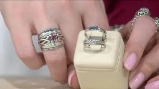 Carolyn Pollack Sterling Silver Polished Ring Guard on QVC
